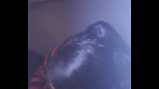 Blissful dildo BJ